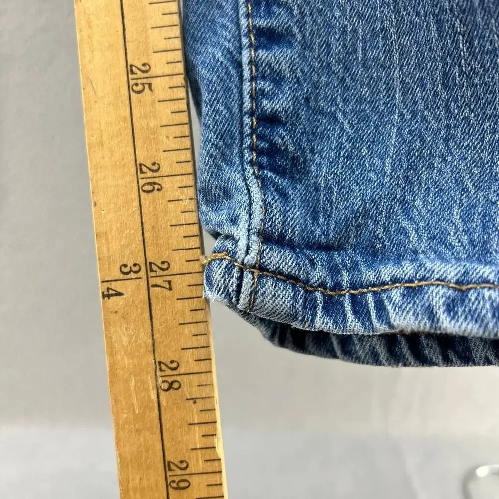Levi's Men's 505 Premium Denim Jeans Straight Size W32 x L32 Big E - Picture 4 of 15